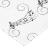 Musiknoten Tischdecke (Schrägansicht)
