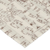 Musiknoten Tischdecke (Schrägansicht)