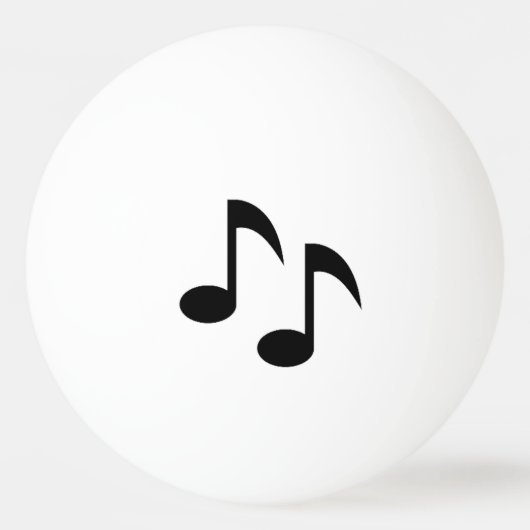 Musiknoten Tischtennisball (Vorderseite)