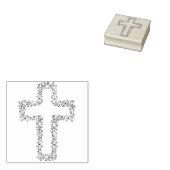 Musiknoten überqueren Briefmarke Gummistempel (Stempel)