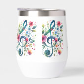 Musiknoten und Blume (Rechts)