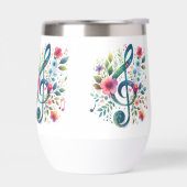 Musiknoten und Blume (Links)