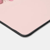 Musiknoten und Blume Elegant Schreibtischunterlage (Ecke)