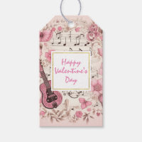 Musiknoten und Blume Eleganter Valentinstag