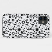 Musiknoten und Clefs Case-Mate iPhone Hülle (Rückseite (Horizontal))