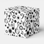 Musiknoten und Clefs Geschenkschachtel (Rückseite)