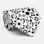 Musiknoten und Clefs Krawatte (Gerollt)
