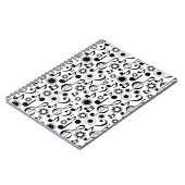 Musiknoten und Clefs - Musikergeschenk Notizblock (Linke Seite)