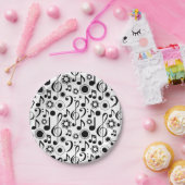 Musiknoten und Clefs Pappteller (Party)