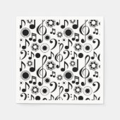 Musiknoten und Clefs Serviette (Vorderseite)