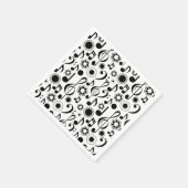 Musiknoten und Clefs Serviette (Ecke)