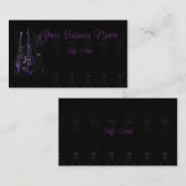 Musiknoten und Doppelbarsch Visitenkarte (Vorne/Hinten)