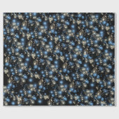 Musiknoten und Feiertagslicht Geschenkpapier (Flach)