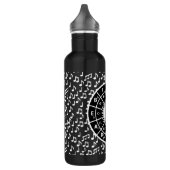 Musiknoten und Fünftelkreis Edelstahlflasche (Links)