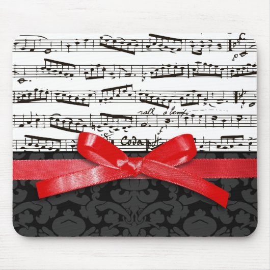 Musiknoten und Imitatrotband Mousepad (Vorne)