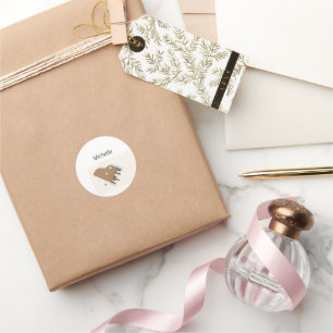 Musiknoten und Klaviertasten Schwarz und Gold Runder Aufkleber