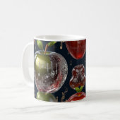 Musiknoten und Musikinstrument 3D-Kunst Kaffeetasse (Vorderseite Links)