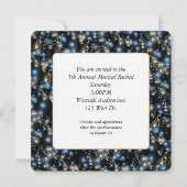 Musiknoten und Party Einladung (Vorderseite)