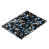 Musiknoten und Party-Leuchten Notizblock (Linke Seite)