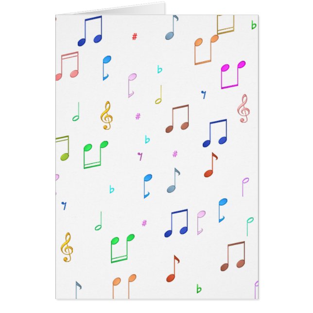 Musiknoten und Symbole (Vorne)