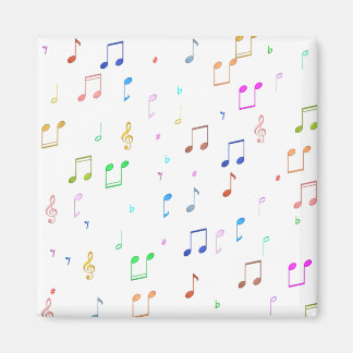 Musiknoten und Symbole Magnet