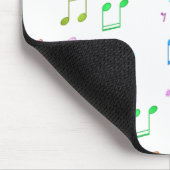 Musiknoten und Symbole Mousepad (Ecke)