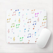 Musiknoten und Symbole Mousepad (Mit Mouse)