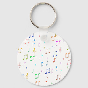 Musiknoten und Symbole Schlüsselanhänger
