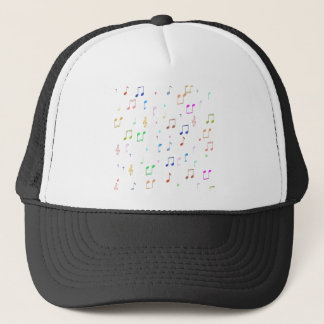 Musiknoten und Symbole Truckerkappe