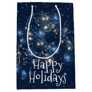 Musiknoten und Urlaubslicht Mittlere Geschenktüte