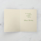 Musiknoten und Wildblumen zum Geburtstag Karte (Innenseite)