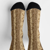 Musiknoten Vertikale Streifen Socken (Oben)