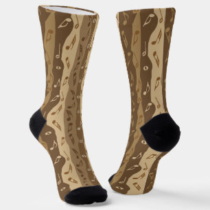 Musiknoten Vertikale Streifen Socken