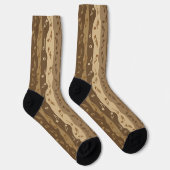 Musiknoten Vertikale Streifen Socken (Rechts)