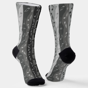 Musiknoten Vertikale Streifen Socken