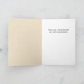 Musiknoten Vielen Dank Lehreraussage Karte (Innenseite)