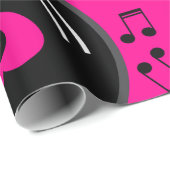 Musiknoten Vinyl Record Geschenkpapier (Rolleneckpunkt)