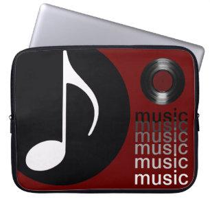 Musiknoten Vinyl Record Laptopschutzhülle