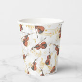 Musiknoten Violin Weihnachtsfeiertag Pappbecher (Vorderseite)