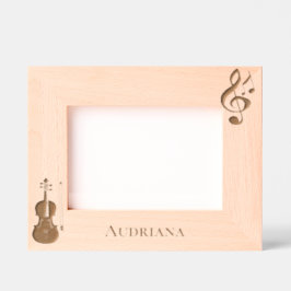 Musiknoten Violine Personalisiert Geätzte Rahmen