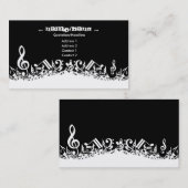Musiknoten Visitenkarte (Vorne/Hinten)