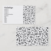 Musiknoten Visitenkarte (Vorne/Hinten)