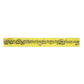 Musiknoten von Yellow Polka Dot Satin Ribbon Satinband (Vorderseite)