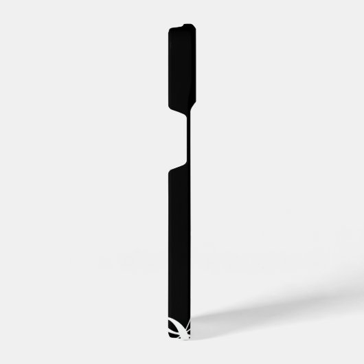 Musiknoten Vorgabe-Name des Monogramms iPhone Hülle (Rechte Seite)