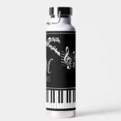 Musiknoten Vorgabe-Name des Monogramms Trinkflasche (Rechts)