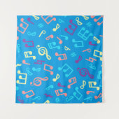 Musiknoten Wandteppich (Vorderseite (Horizontal))