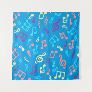 Musiknoten Wandteppich