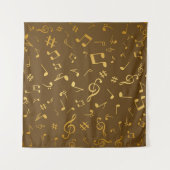 Musiknoten Wandteppich (Vorderseite (Horizontal))