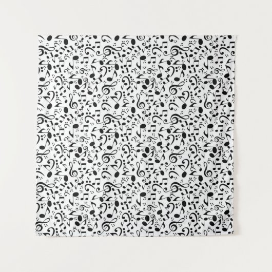 Musiknoten Wandteppich (Vorderseite)