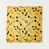 Musiknoten Wandteppich (Vorderseite (Horizontal))